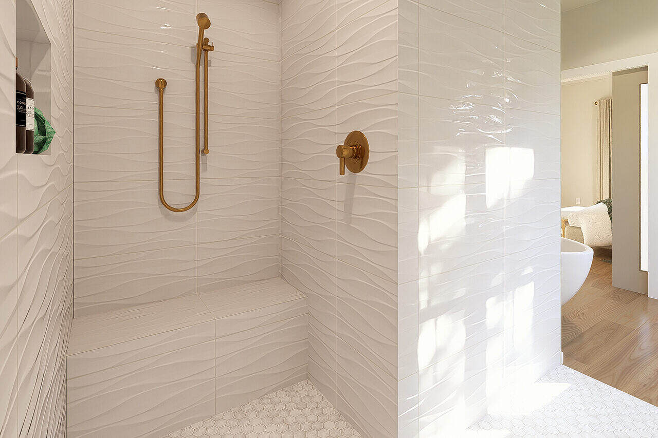 Master Bathroom: Shower of this 3-Bedroom,1856 Sq Ft Plan -177-1085
