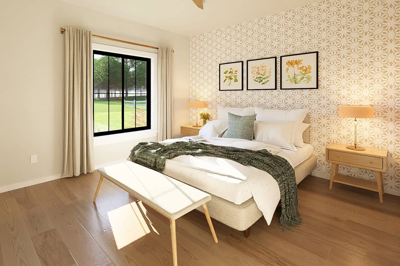 Master Bedroom of this 3-Bedroom,1856 Sq Ft Plan -177-1085