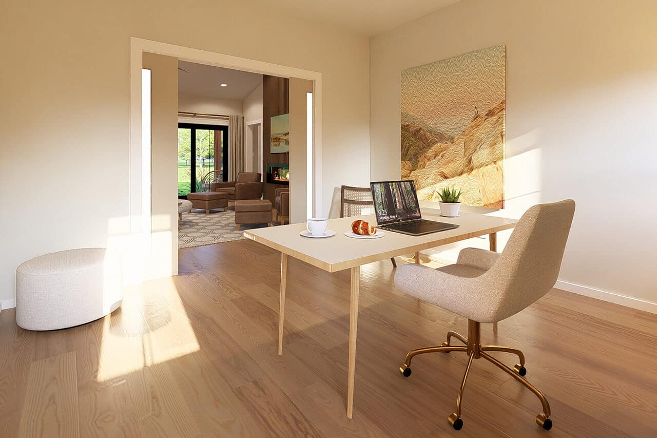 Home Office of this 3-Bedroom,1856 Sq Ft Plan -177-1085