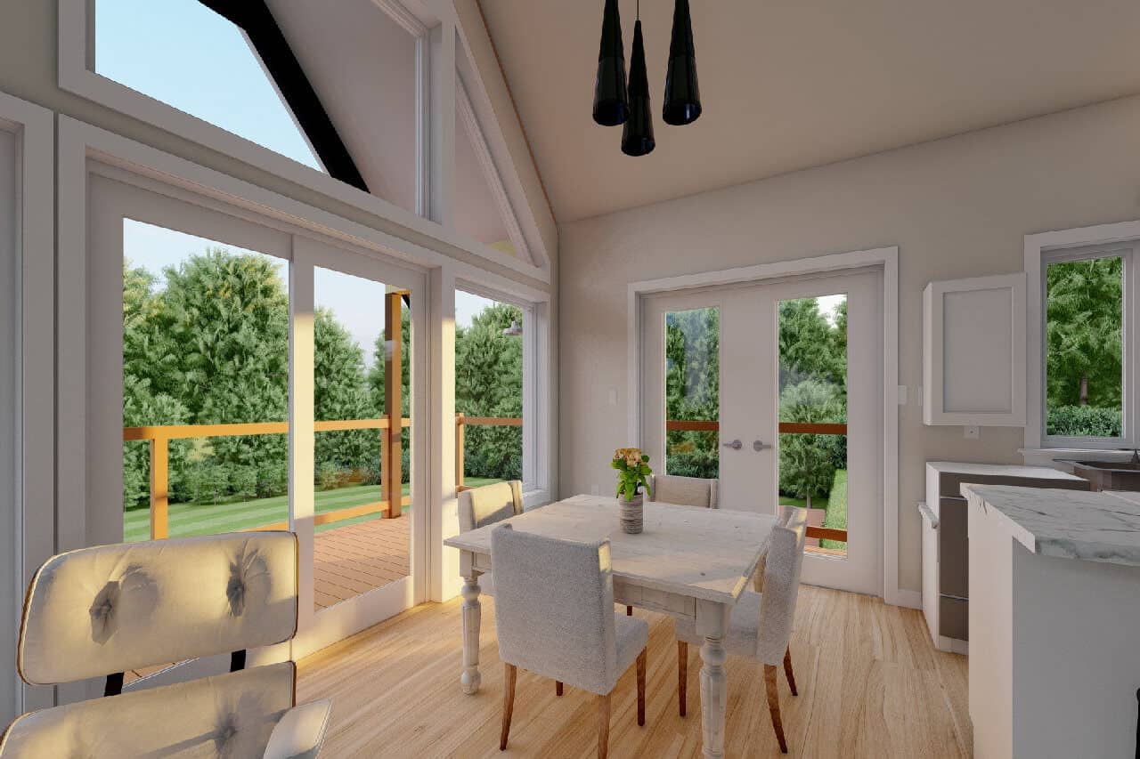 Dining Room of this 2-Bedroom,1139 Sq Ft Plan -177-1086