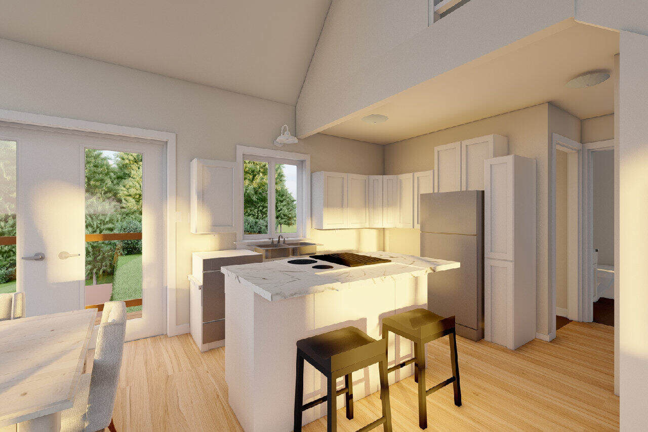Kitchen: Kitchen Island of this 2-Bedroom,1139 Sq Ft Plan -177-1086