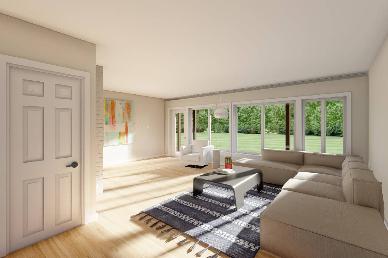 Recreation Room of this 2-Bedroom,1139 Sq Ft Plan -177-1086