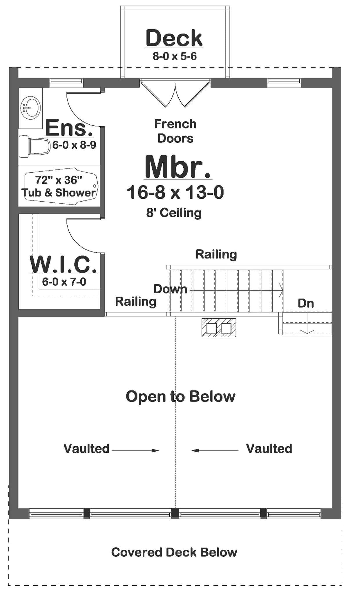 Upper Level of Country Plan #177-1087