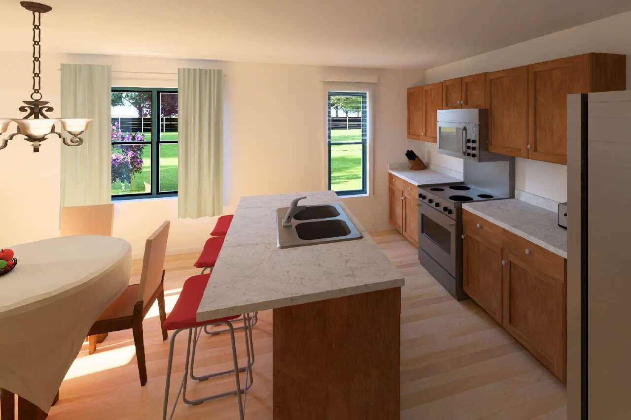 Kitchen: Kitchen Island of this 4-Bedroom,2160 Sq Ft Plan -177-1088