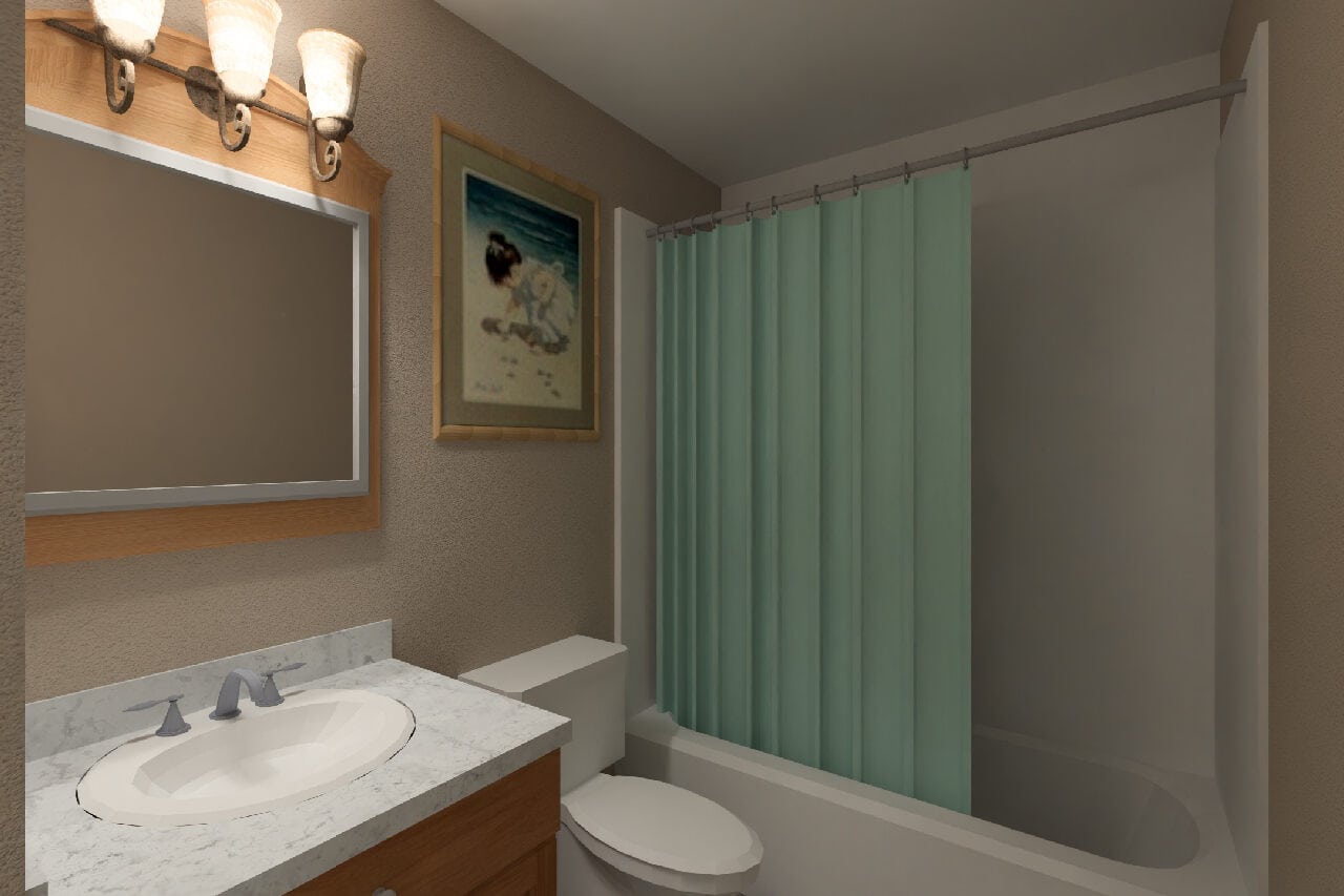 Master Bathroom of this 4-Bedroom,2160 Sq Ft Plan -177-1088