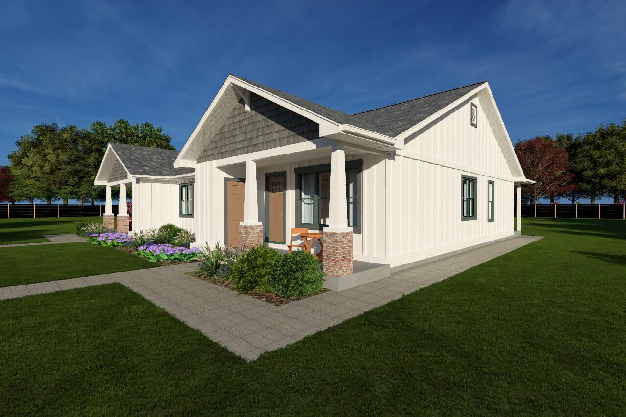 Right Side View of this 4-Bedroom,2160 Sq Ft Plan -177-1088
