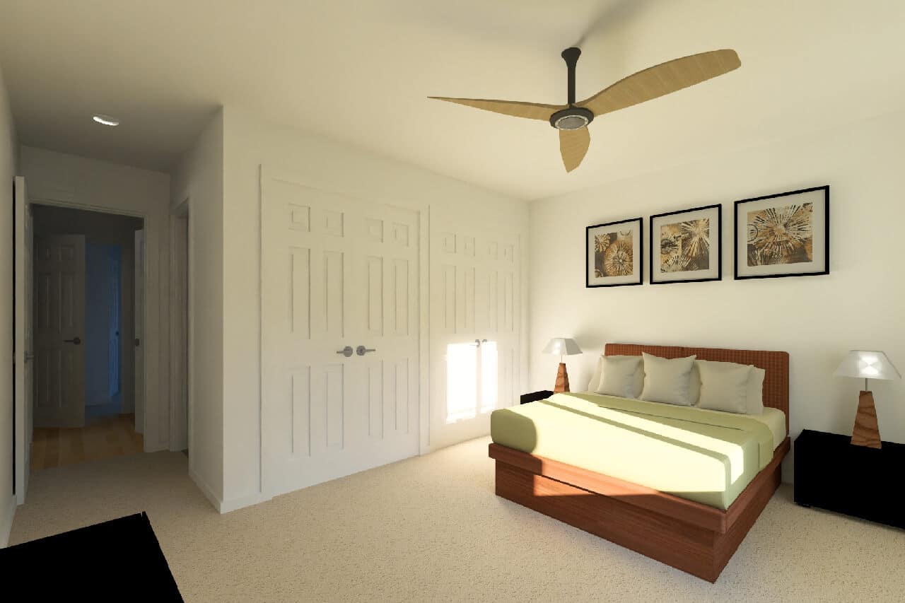 Master Bedroom of this 4-Bedroom,2160 Sq Ft Plan -177-1088