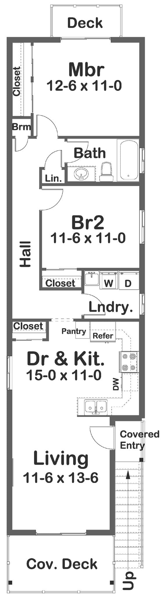 Upper Level of Duplex/Multi-Unit Plan #177-1089
