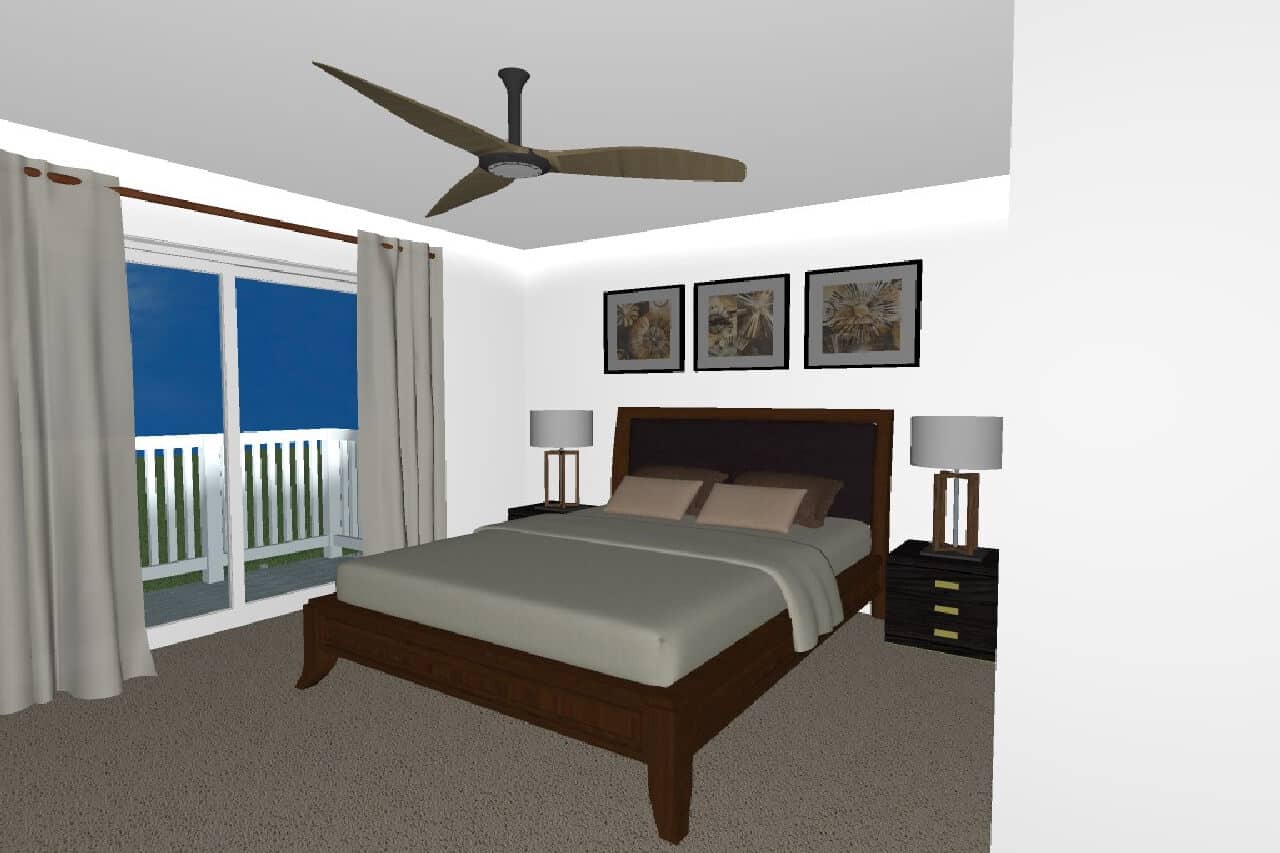 Master Bedroom of this 4-Bedroom,1778 Sq Ft Plan -177-1089