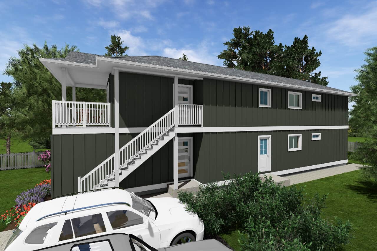 Right Side View of this 4-Bedroom,1778 Sq Ft Plan -177-1089