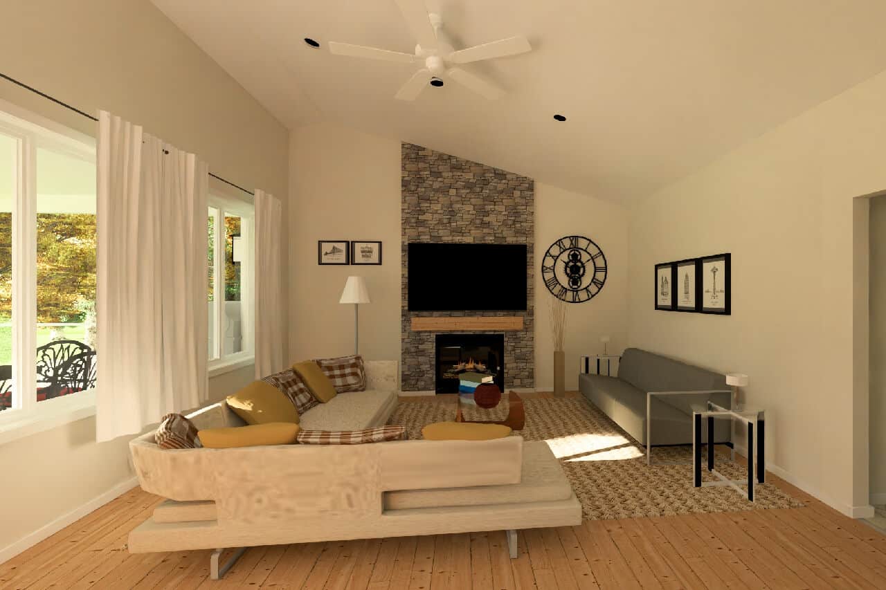 Great Room of this 4-Bedroom,1752 Sq Ft Plan -177-1090