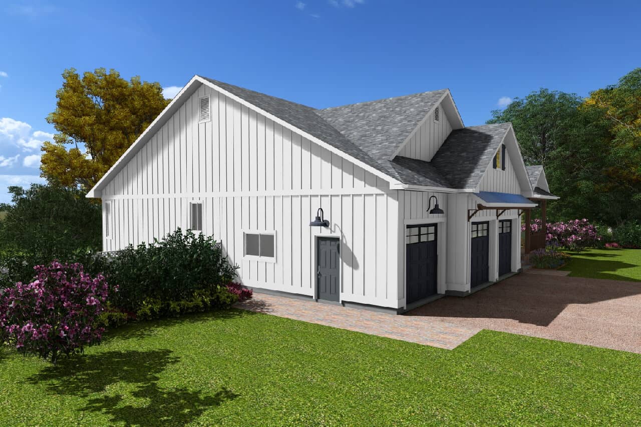 Left Side View of this 4-Bedroom,1752 Sq Ft Plan -177-1090
