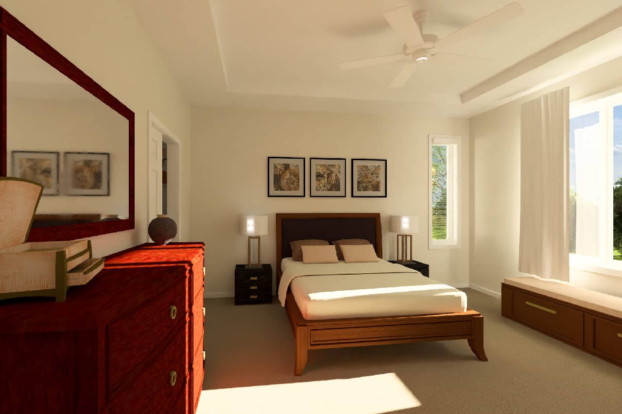 Master Bedroom of this 4-Bedroom,1752 Sq Ft Plan -177-1090