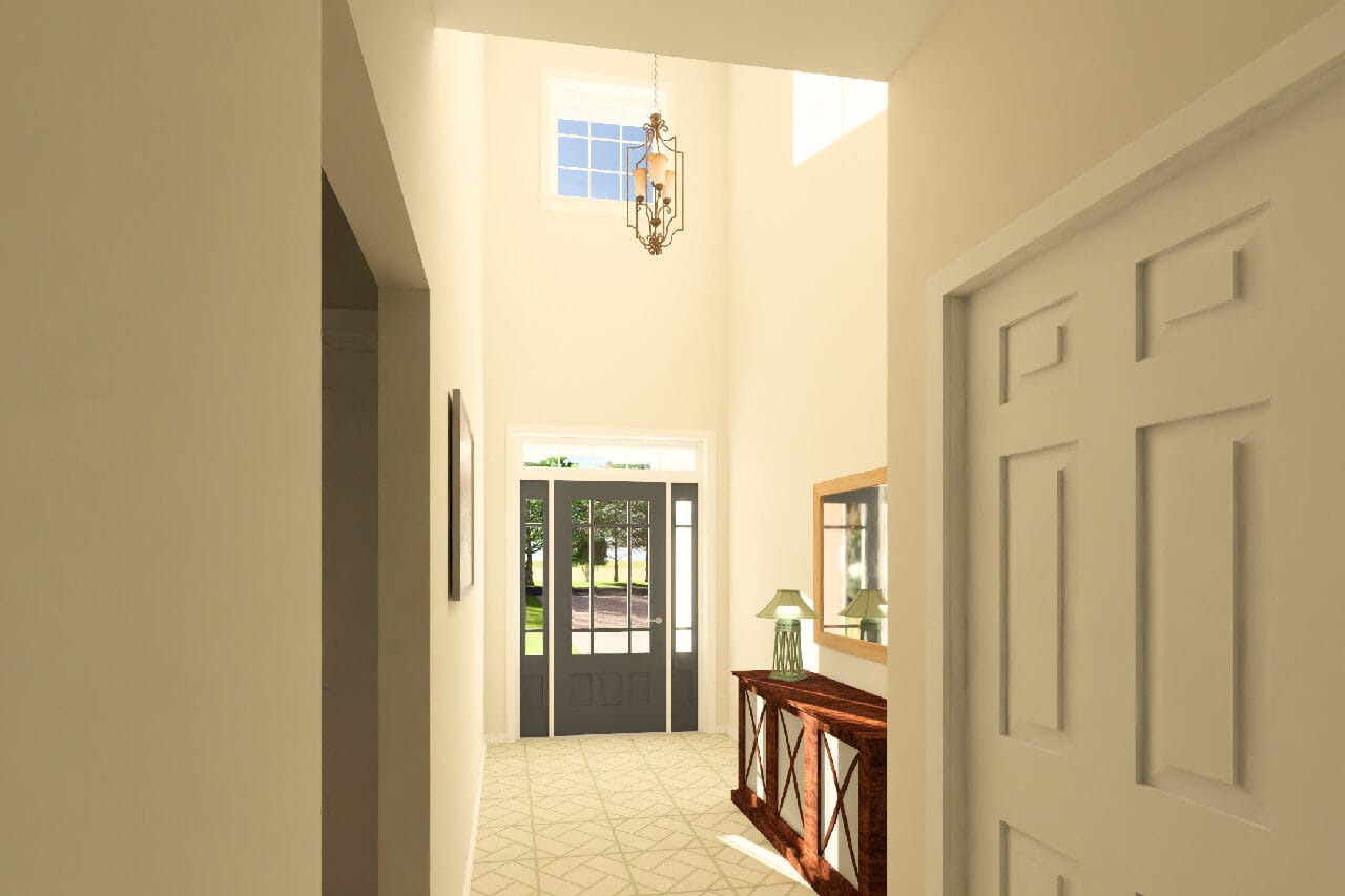 Entry Hall: Foyer of this 4-Bedroom,1752 Sq Ft Plan -177-1090