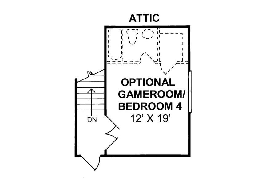 Game Room of this 3-Bedroom, 1958 Sq Ft Plan - 178-1018