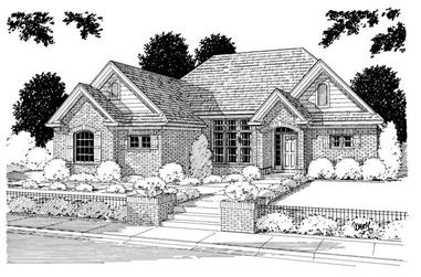 3-Bedroom, 1767 Sq Ft Small House Plans - 178-1026 - Main Exterior