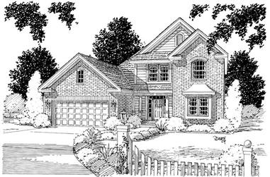 3-Bedroom, 1955 Sq Ft Traditional Home Plan - 178-1030 - Main Exterior