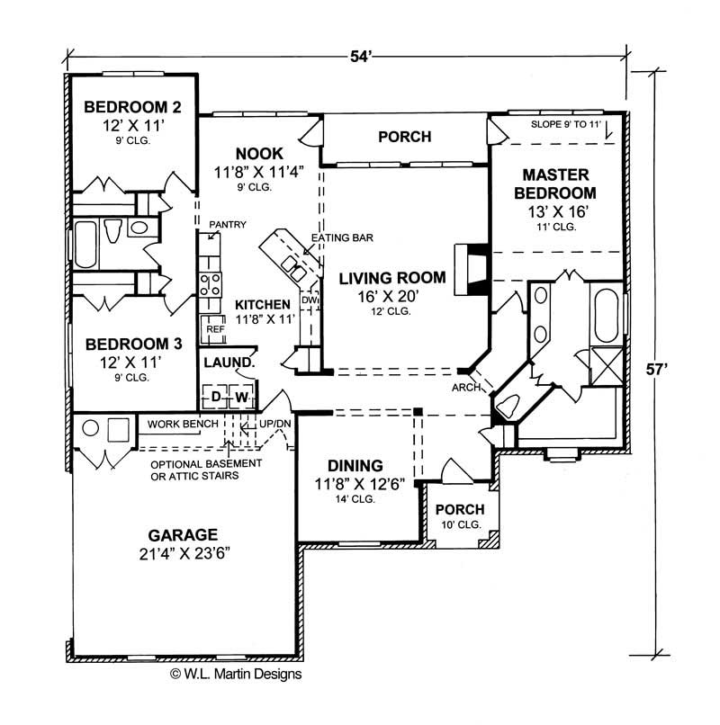 French House Plans Home Design Overton 5441