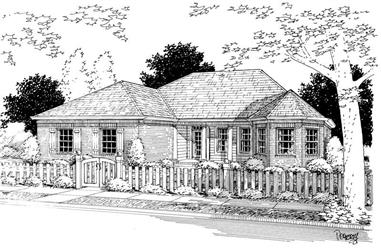 3-Bedroom, 1682 Sq Ft Small House Plans - 178-1046 - Front Exterior