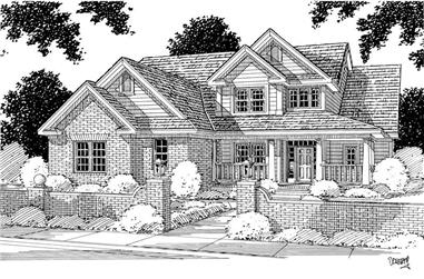 4-Bedroom, 2688 Sq Ft Country Home Plan - 178-1050 - Main Exterior