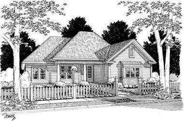 3-Bedroom, 1709 Sq Ft Small House Plans - 178-1052 - Main Exterior