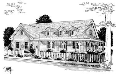4-Bedroom, 2546 Sq Ft Country House Plan - 178-1071 - Front Exterior