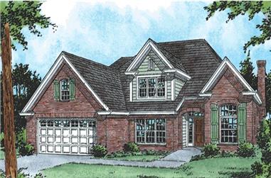 3-Bedroom, 2176 Sq Ft Traditional Home Plan - 178-1072 - Main Exterior