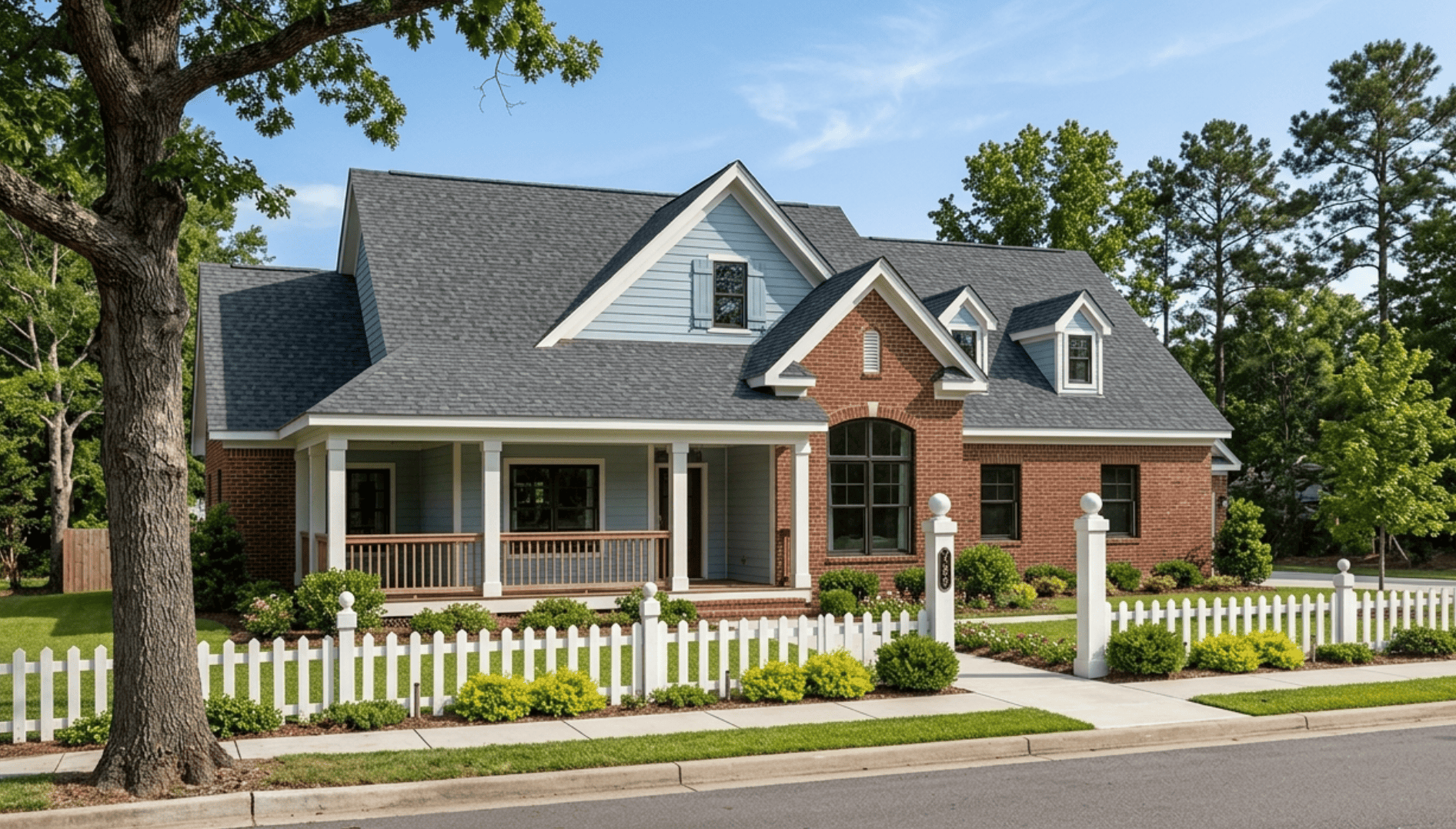 Front elevation of Country home (ThePlanCollection: House Plan #178-1074)