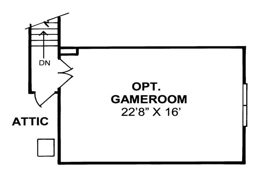 Game Room of this 3-Bedroom, 1995 Sq Ft Plan - 178-1074