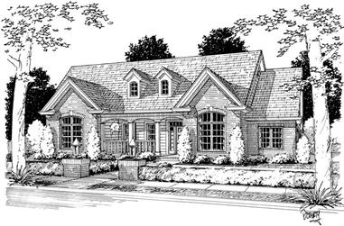 4-Bedroom, 2592 Sq Ft Country Home Plan - 178-1078 - Main Exterior
