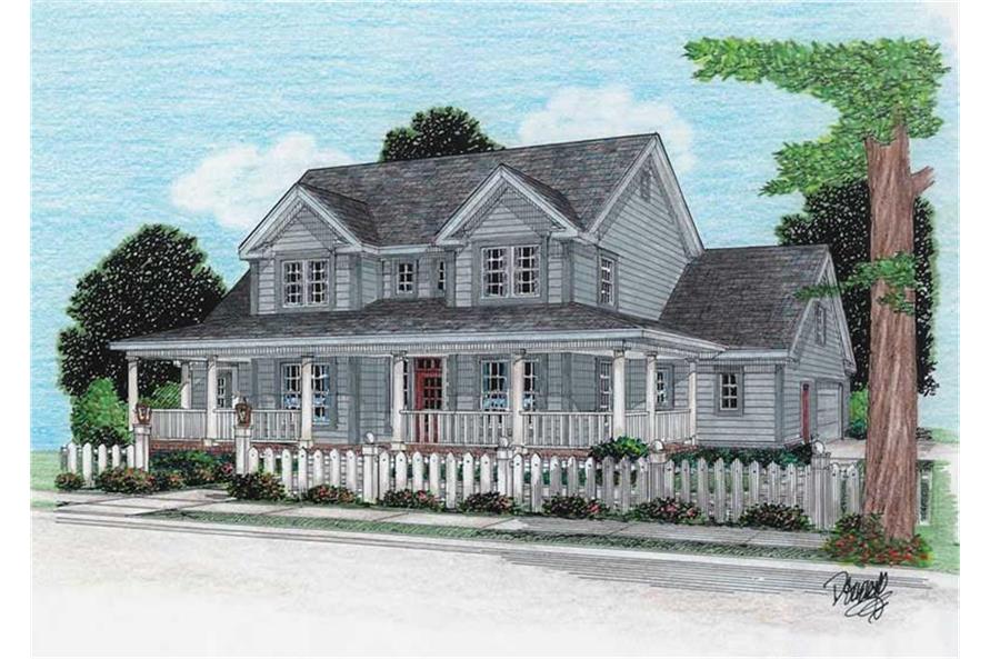 4 Bedrm 1980 Sq Ft Country House  Plan  178 1080