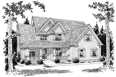 4-Bedroom, 2778 Sq Ft Country Home Plan - 178-1085 - Main Exterior