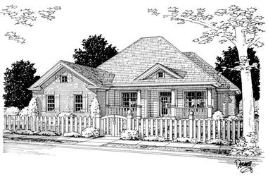 4-Bedroom, 1954 Sq Ft Country House Plan - 178-1089 - Front Exterior