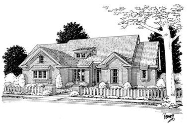 3-Bedroom, 1980 Sq Ft Ranch House Plan - 178-1090 - Front Exterior
