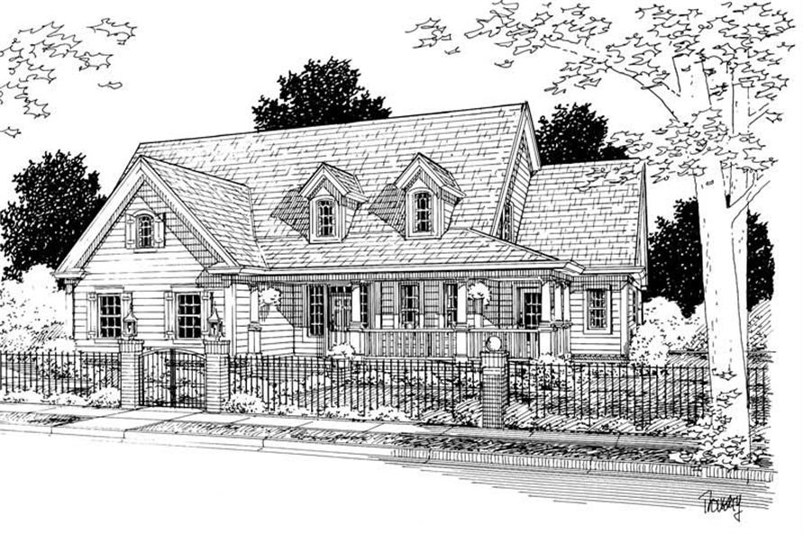 4-Bedroom, 2508 Sq Ft Traditional House Plan - 178-1097 - Front Exterior