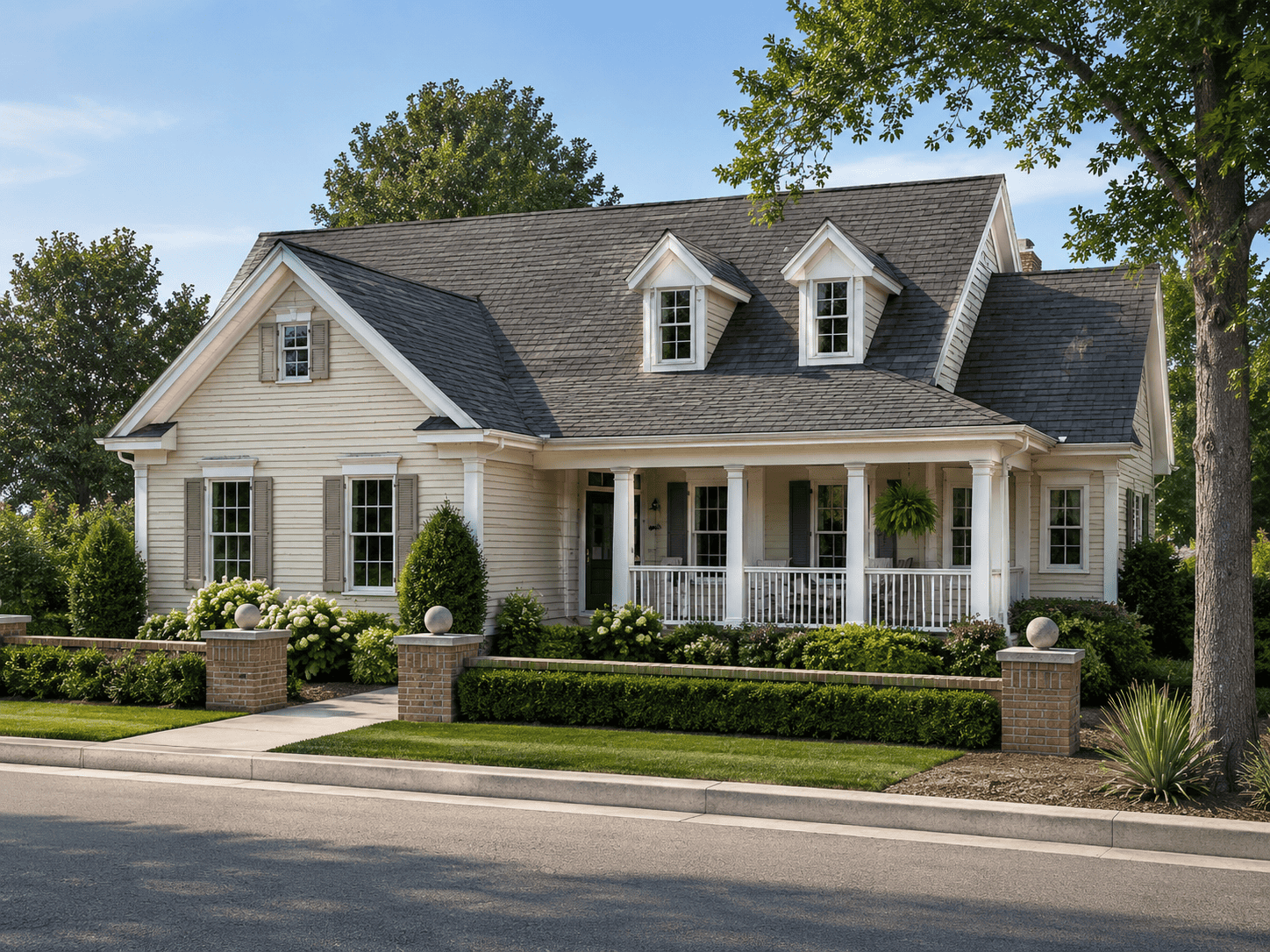 Front elevation of Country home (ThePlanCollection: House Plan #178-1102)