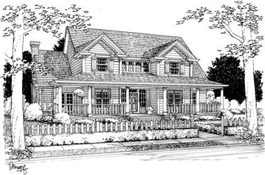3-Bedroom, 2185 Sq Ft Country Home Plan - 178-1112 - Main Exterior