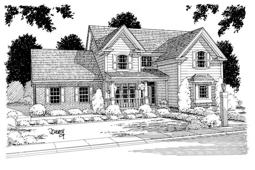 3-Bedroom, 1896 Sq Ft Country Home Plan - 178-1119 - Main Exterior