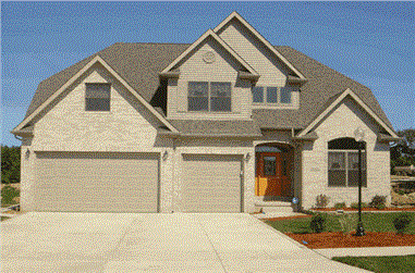 4-Bedroom, 2575 Sq Ft Traditional Home Plan - 178-1121 - Main Exterior