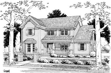 3-Bedroom, 1920 Sq Ft Country Home Plan - 178-1124 - Main Exterior