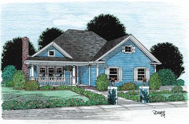 3-Bedroom, 1263 Sq Ft Small House Plans - 178-1125 - Main Exterior