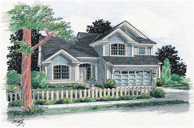 3-Bedroom, 1565 Sq Ft Small House Plans - 178-1130 - Main Exterior
