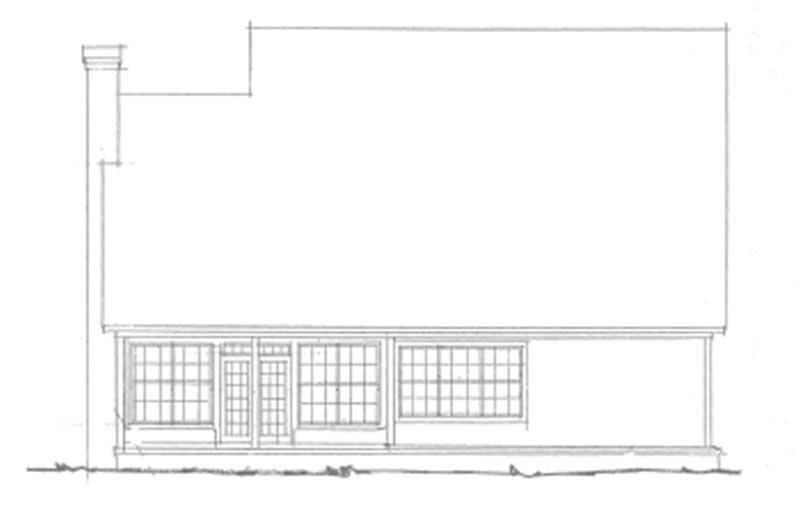 Home Plan Rear Elevation of this 4-Bedroom,2199 Sq Ft Plan -178-1138