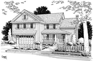 4-Bedroom, 2199 Sq Ft Country House Plan - 178-1138 - Front Exterior