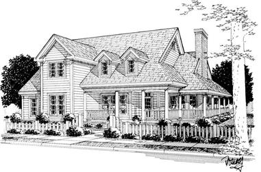 3-Bedroom, 2380 Sq Ft Country House Plan - 178-1142 - Front Exterior