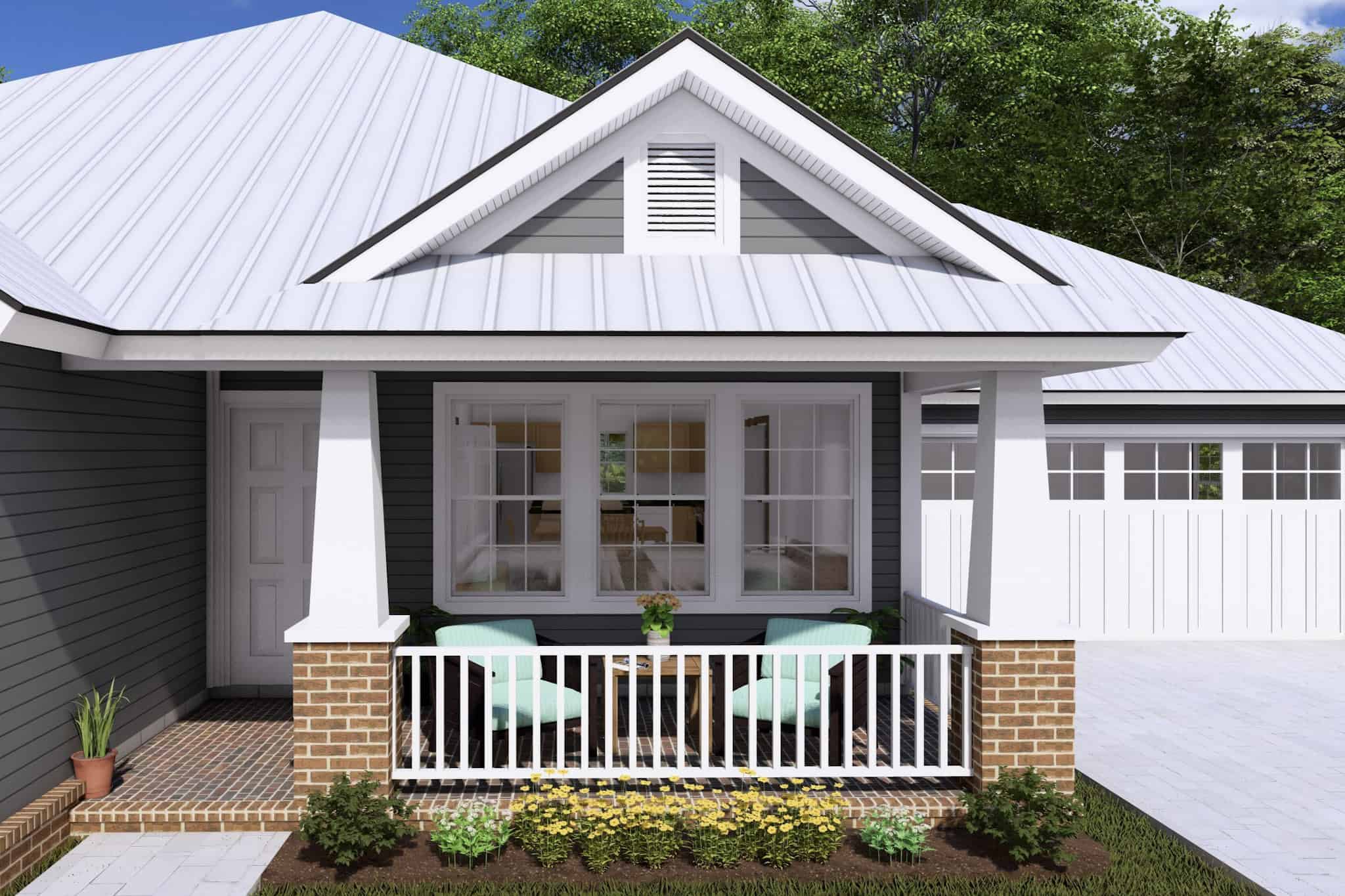 Porch of this 3-Bedroom,1271 Sq Ft Plan -178-1145