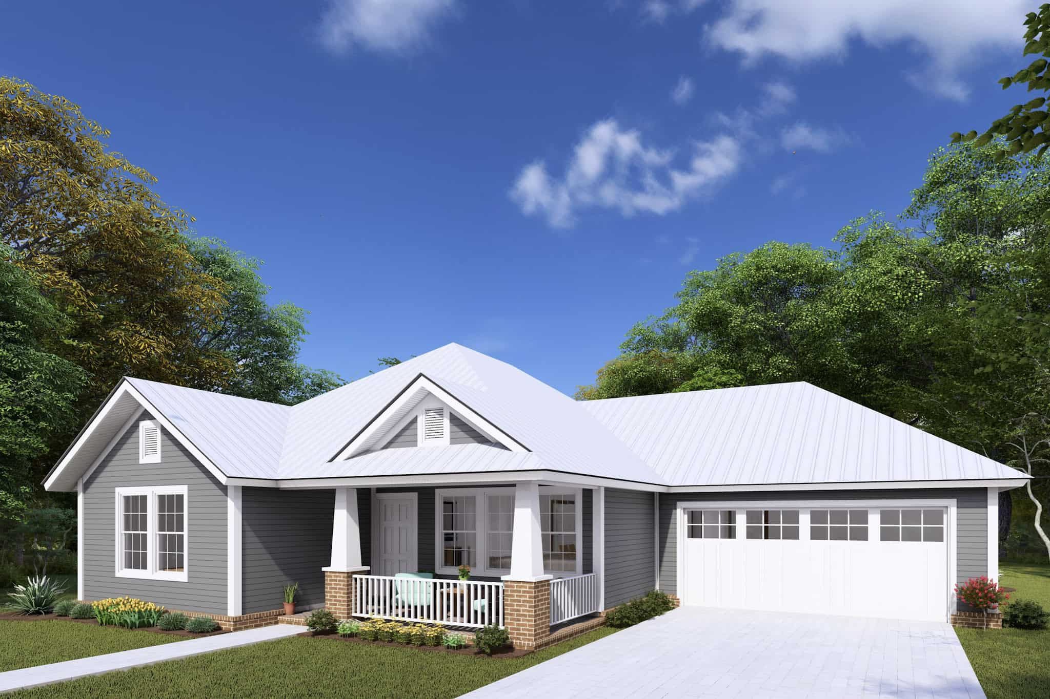 Right Side View of this 3-Bedroom,1271 Sq Ft Plan -178-1145