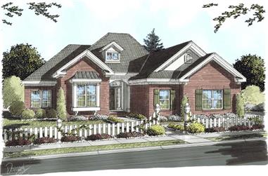 3-Bedroom, 1768 Sq Ft Southern House Plan - 178-1155 - Front Exterior