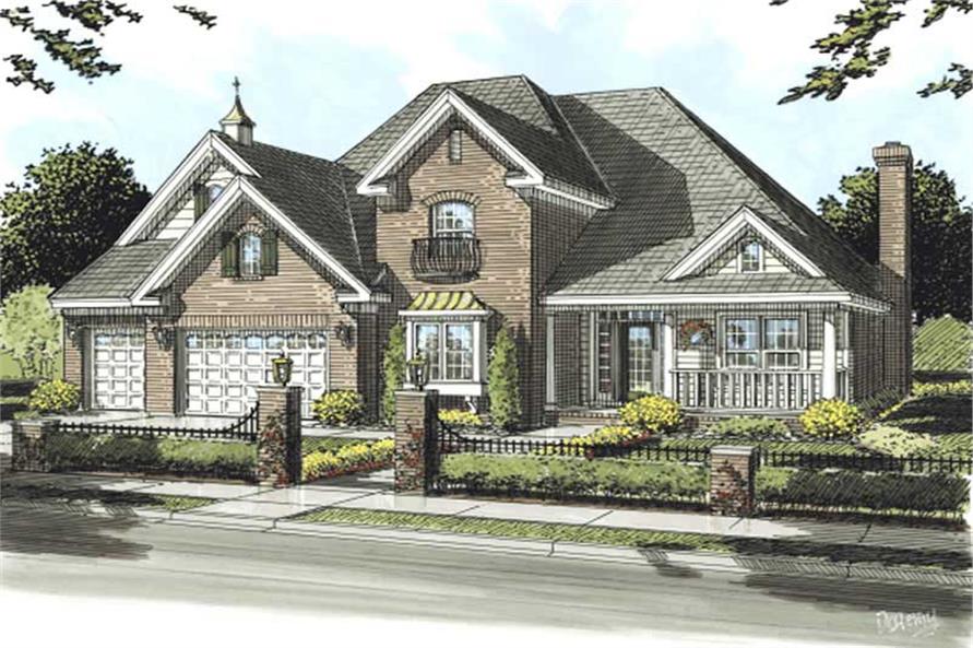 4-Bedroom, 3451 Sq Ft Country Home Plan - 178-1157 - Main Exterior