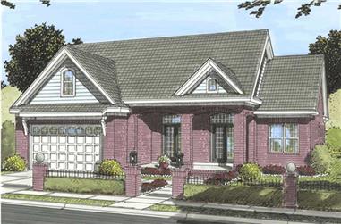 3-Bedroom, 1807 Sq Ft Country Home Plan - 178-1168 - Main Exterior
